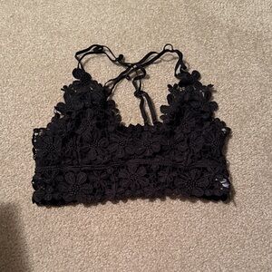 Anemone Black Lace Bralette
